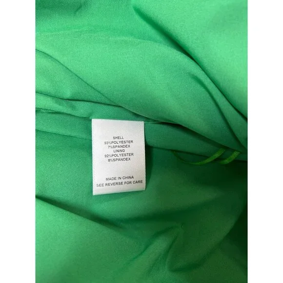 NWT Lucy Paris Womens Green Mini Skirte Zipper Closure Fully Lined sz Large - Picture 5 of 9